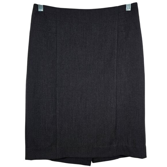 M The Limited Collection Grey Pencil Skirt Womens Size 2 Office Career Sleek - Picture 1 of 9
